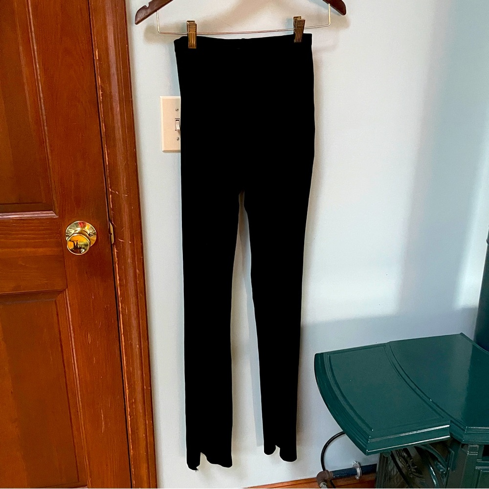 NWOT Curtain Call Halloween Dance Costume Black Velvet Pants Size Small